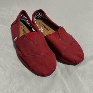XOXO Red Canvas Slip On Shoes